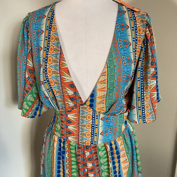 NWT Flying Tomato Green and Blue Patterned Romper Size L - Picture 10 of 14